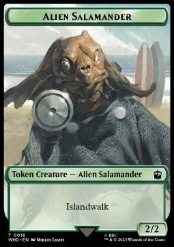 Alien Salamander Token (G 2/2) // Alien Insect Token (GW 1/1) - Universes Beyond: Doctor Who: Extras (Token) [XWHO-T 16/19]