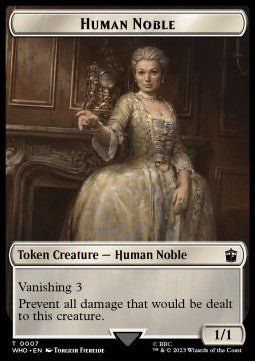 Human Noble Token (W 1/1) // Clue Token (V.2) - Universes Beyond: Doctor Who: Extras (Token) [XWHO-T 7/22]