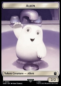 Alien Token (W 2/2) // Copy Token - Universes Beyond: Doctor Who: Extras (Token) [XWHO-T 2/1]