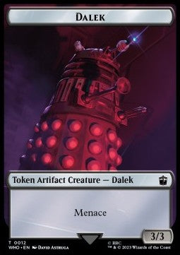 Dalek Token (A 3/3) // Clue Token (V.3) - Universes Beyond: Doctor Who: Extras (Token) [XWHO-T 12/23]