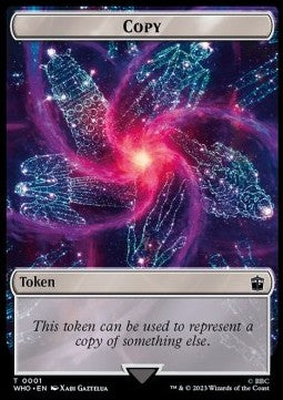 Copy Token // Dinosaur Token (RW 2/2) (V.6) - Universes Beyond: Doctor Who: Extras (Token) [XWHO-T 1/20]