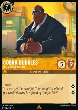 Cobra Bubbles - Just a Social Worker - Rise of the Floodborn (Rare) [2ROF-4]