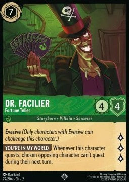 Dr. Facilier - Fortune Teller - Rise of the Floodborn (Super Rare) [2ROF-79]