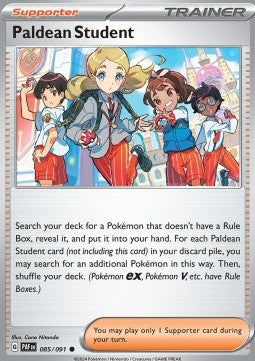 Paldean Student - Paldean Fates (Common) [PAF-085]