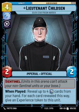 Lieutenant Childsen, Death Star Prison Warden - Spark of Rebellion (Uncommon) [SOR-035]