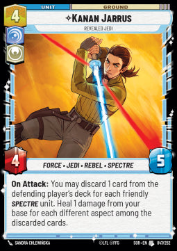 Kanan Jarrus, Revealed Jedi - Spark of Rebellion (Uncommon) [SOR-047]