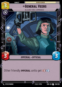 General Veers, Blizzard Force Commander - Spark of Rebellion (Uncommon) [SOR-230]
