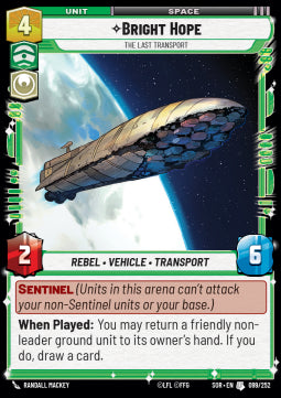 Bright Hope, The Last Transport - Spark of Rebellion (Uncommon) [SOR-099]