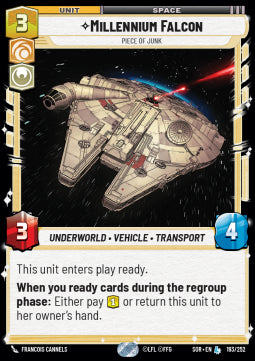 Millennium Falcon, Piece of Junk - Spark of Rebellion (Legendary) [SOR-193]