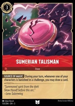 Sumerian Talisman - Into the Inklands (Uncommon) [3INK-133]