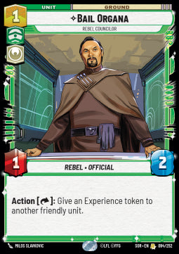 Bail Organa, Rebel Councilor - Spark of Rebellion (Rare) [SOR-094]