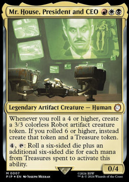 Mr. House, President and CEO - Universes Beyond: Fallout (Mythic) [PIP-7]