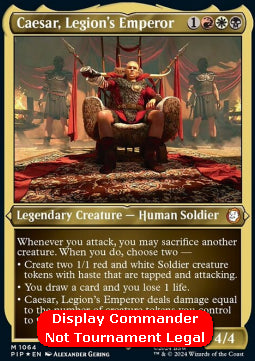 Caesar, Legion's Emperor (V.1) - Universes Beyond: Fallout: Extras (Mythic) [XPIP-1064]