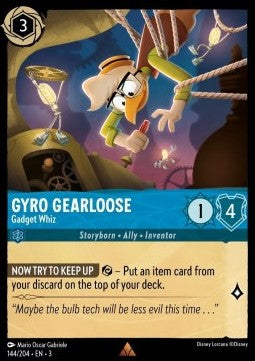 Gyro Gearloose - Gadget Whiz - Into the Inklands (Rare) [3INK-144]
