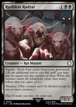 Ruthless Radrat - Universes Beyond: Fallout (Uncommon) [PIP-48]