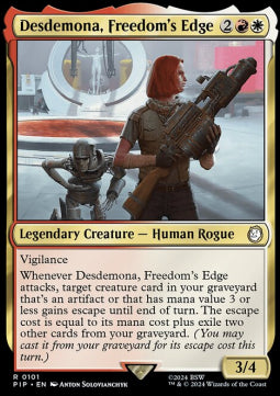 Desdemona, Freedom's Edge - Universes Beyond: Fallout (Rare) [PIP-101]