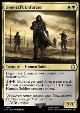 General's Enforcer - Universes Beyond: Fallout (Uncommon) [PIP-217]