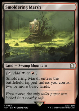 Smoldering Marsh - Universes Beyond: Fallout (Rare) [PIP-292]
