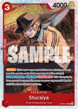 Shuraiya (OP06-009) (V.1) - Wings of the Captain (Super Rare) [OP06-009]
