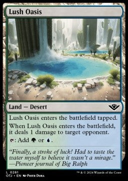 Lush Oasis - Outlaws of Thunder Junction (Land) [OTJ-261]