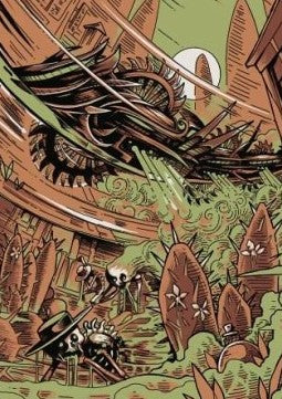 Art Series: Contagion Engine (V.1) - Outlaws of Thunder Junction: Extras (Tip Card) [XOTJ-A50]