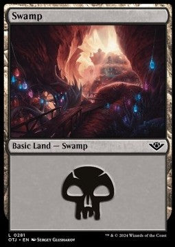 Swamp (V.1) - Outlaws of Thunder Junction: Extras (Land) [XOTJ-281]