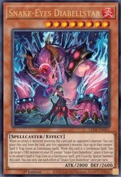 Snake-Eyes Diabellstar (V.1 - Ultra Rare) - Legacy of Destruction (Ultra Rare) [LEDE-011]