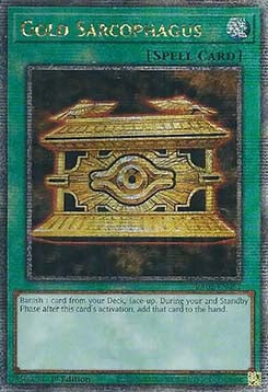 Gold Sarcophagus (V.5 - Quarter Century Secret Rare) - 25th Anniversary Rarity Collection II (Quarter Century Secret Rare) [RA02-052]