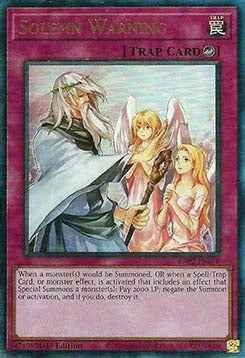 Solemn Warning (V.7 - Ultimate Rare) - 25th Anniversary Rarity Collection II (Ultimate Rare) [RA02-078]