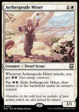 Aethergeode Miner - Commander: Modern Horizons 3 (Rare) [M3C-163]
