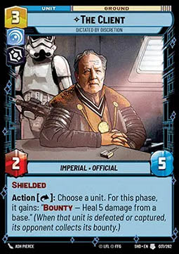 The Client, Dictated by Discretion - Shadows of the Galaxy (Uncommon) [SHD-031]
