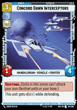 Concord Dawn Interceptors - Shadows of the Galaxy (Uncommon) [SHD-042]