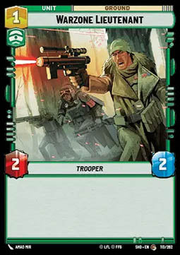 Warzone Lieutenant - Shadows of the Galaxy (Common) [SHD-110]