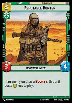 Reputable Hunter - Shadows of the Galaxy (Common) [SHD-117]