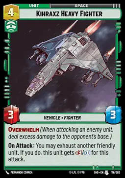 Kihraxz Heavy Fighter - Shadows of the Galaxy (Uncommon) [SHD-118]