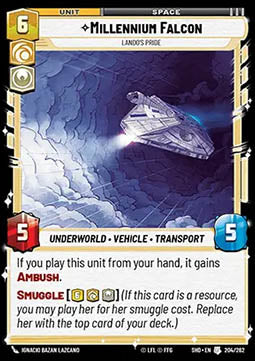 Millennium Falcon, Lando’s Pride - Shadows of the Galaxy (Uncommon) [SHD-204]