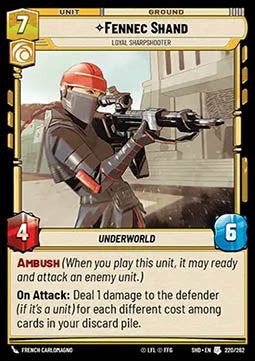 Fennec Shand, Loyal Sharpshooter - Shadows of the Galaxy (Uncommon) [SHD-220]