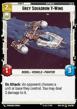 Grey Squadron Y-Wing - Shadows of the Galaxy (Common) [SHD-246]