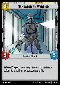 Mandalorian Warrior - Shadows of the Galaxy (Common) [SHD-258]