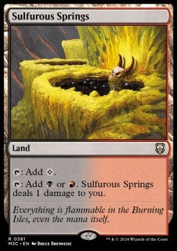 Sulfurous Springs - Commander: Modern Horizons 3 (Rare) [M3C-381]