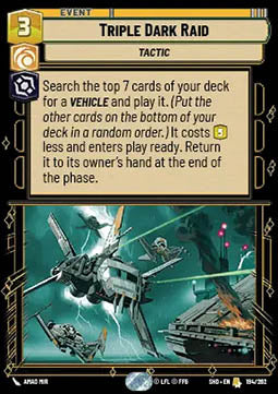 Triple Dark Raid - Shadows of the Galaxy (Rare) [SHD-194]