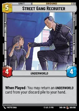 Street Gang Recruiter - Shadows of the Galaxy (Common) [SHD-260]
