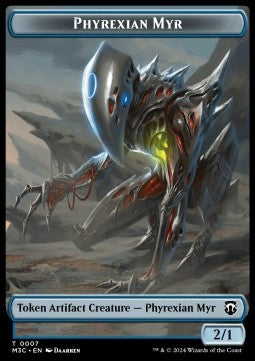 Phyrexian Myr Token (UA 2/1) // Servo Token (A 1/1) (V.1) - Modern Horizons 3: Tokens (Token) [TMH3-CT 7/33]