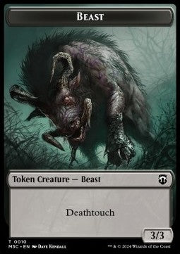 Beast Token (B 3/3) // Shapeshifter Token (U 2/2) (V.1) - Modern Horizons 3: Tokens (Token) [TMH3-CT 10/8]