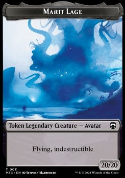 Marit Lage Token (B 20/20) // Sand Warrior Token (RGW 1/1) (V.1) - Modern Horizons 3: Tokens (Token) [TMH3-CT 11/23]