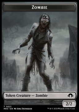 Zombie Token (B 2/2) // Elephant Token (G 3/3) (V.1) - Modern Horizons 3: Tokens (Token) [TMH3-CT 21/18]