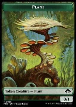 Plant Token (G 0/1) // Zombie Token (B 2/2) (V.1) - Modern Horizons 3: Tokens (Token) [TMH3-CT 26/21]