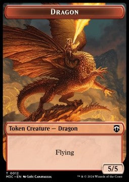 Dragon Token (R 5/5) // Copy Token (V.1) - Modern Horizons 3: Tokens (Token) [TMH3-CT 12/1]