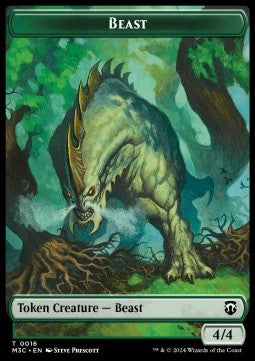Beast Token (G 4/4) // Copy Token (V.1) - Modern Horizons 3: Tokens (Token) [TMH3-CT 16/1]