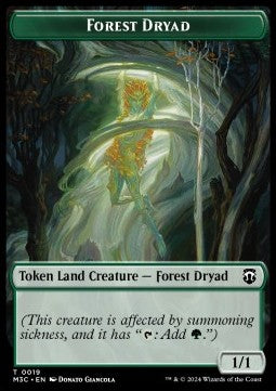 Forest Dryad Token (G 1/1) // Vivien Reid Emblem (V.1) - Modern Horizons 3: Tokens (Token) [TMH3-CT 19/28]
